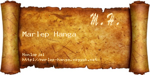 Marlep Hanga névjegykártya